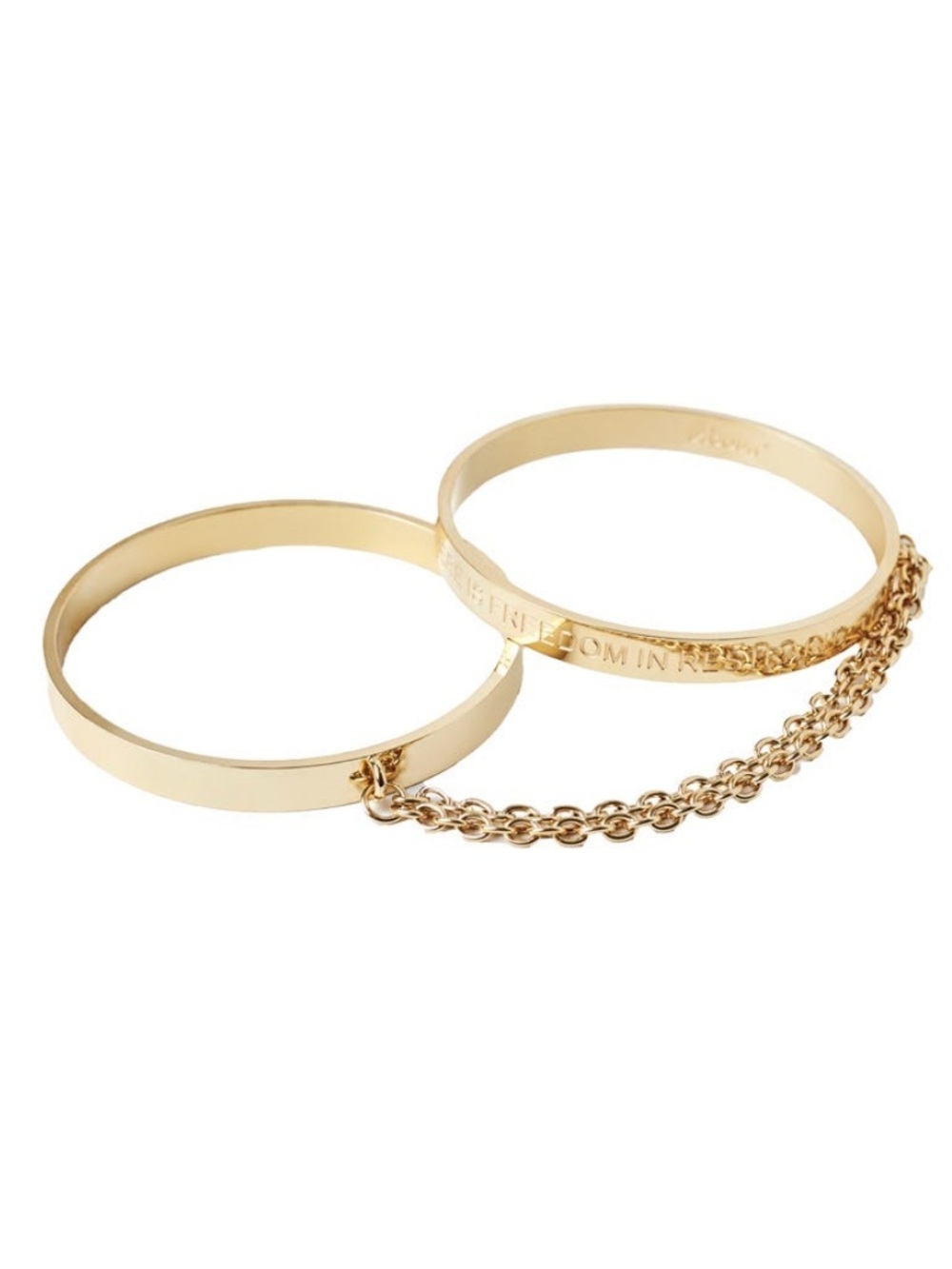 Unbound Gold Cleo Bangle Handcuffs Stackable Size Small